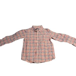 The Children's Place Plaid Button Down Shirt - Pink, Blue, White